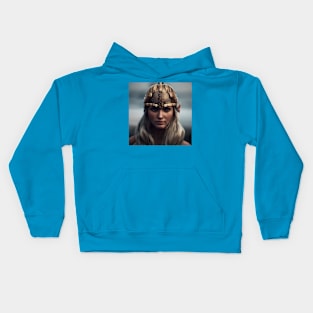 Viking Shield Maiden Kids Hoodie